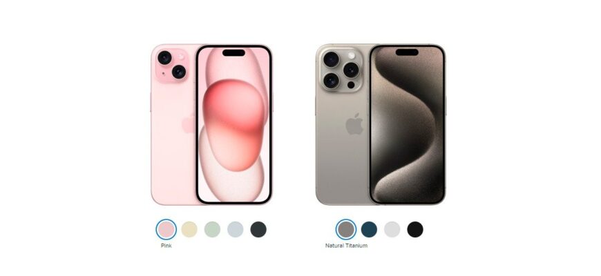 Відмінності між iPhone 15 та iPhone 15 Pro: Головні характеристики