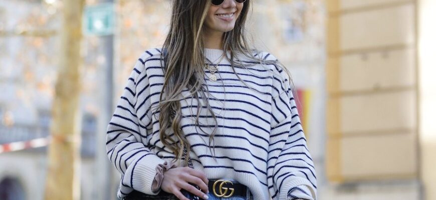 Як стильно поєднувати смугастий светр: поради та модні рекомендації