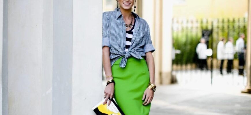 З чим поєднувати зелену спідницю: стильні образи та практичні поради