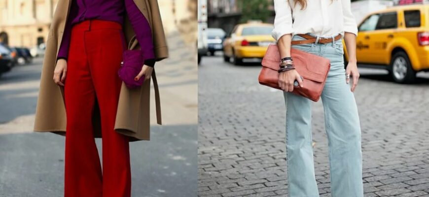 Ефектні поєднання: як стильно носити жіночі штани-кльош у 2023 році