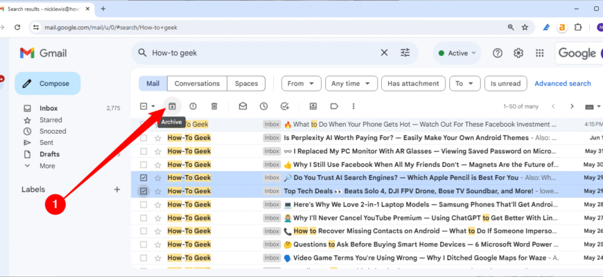 Як швидко знайти й відновити старі листи у вашому Gmail аккаунті