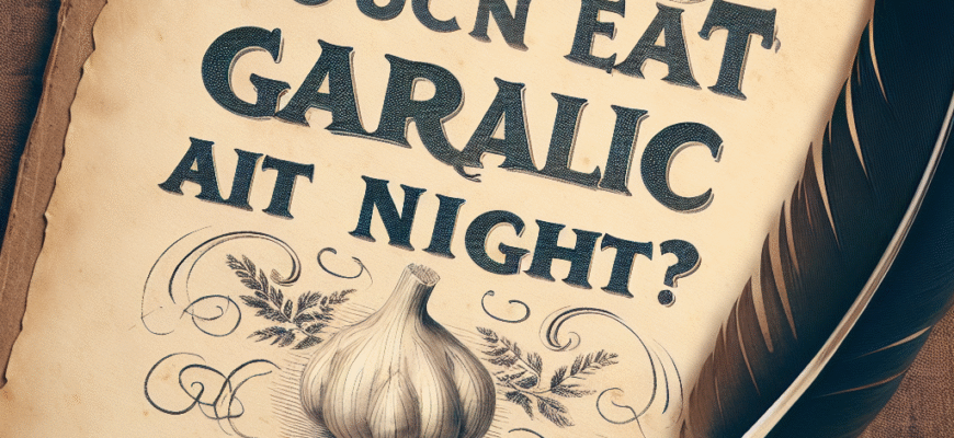Чи можна їсти часник на ніч: користь та можливі наслідки