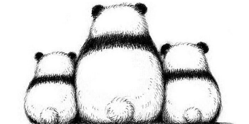 Як намалювати панду: 22 простих уроки малювання для дітей
