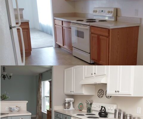 Можливість фарбування кухонного гарнітура без зняття плівки: реальність?