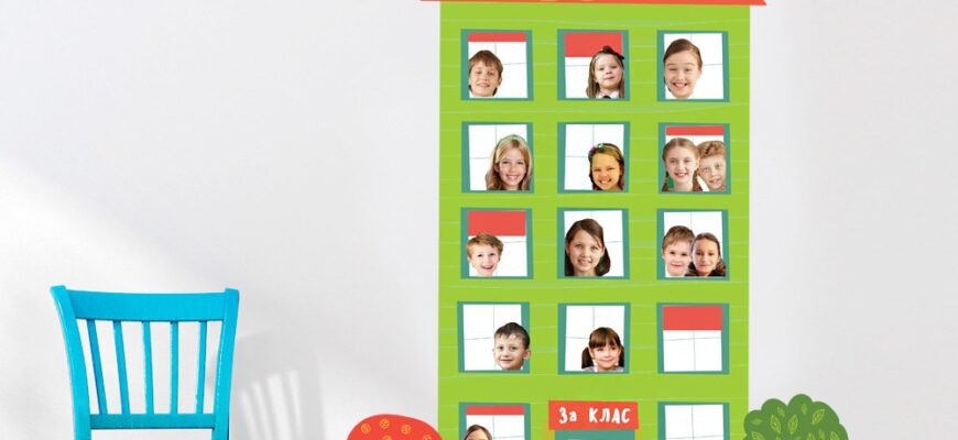 Цікаві ідеї оформлення класу вініловими фотошпалерами в школі