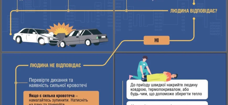 Перша допомога при ДТП: ключові поради і дії для кожного водія