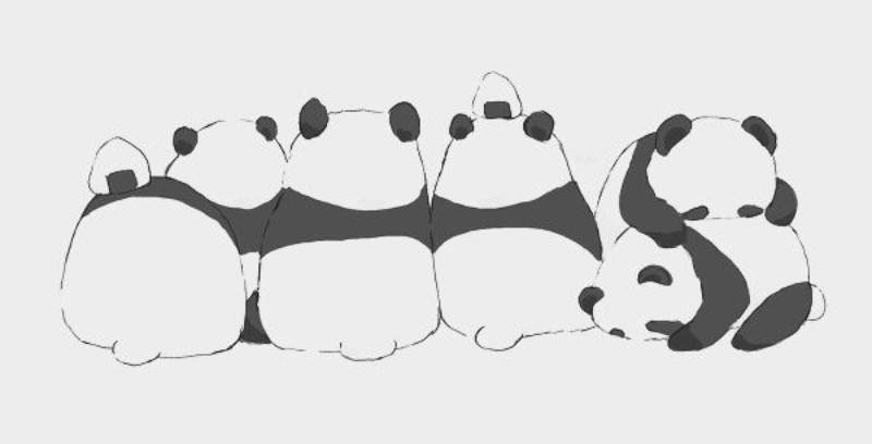 малюнок панди