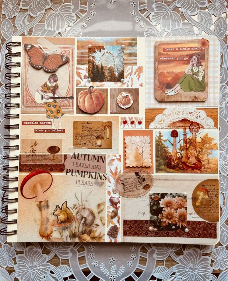 Сезонна сторінка скрапбукінгу