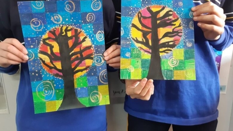 Прості малюнки дерев