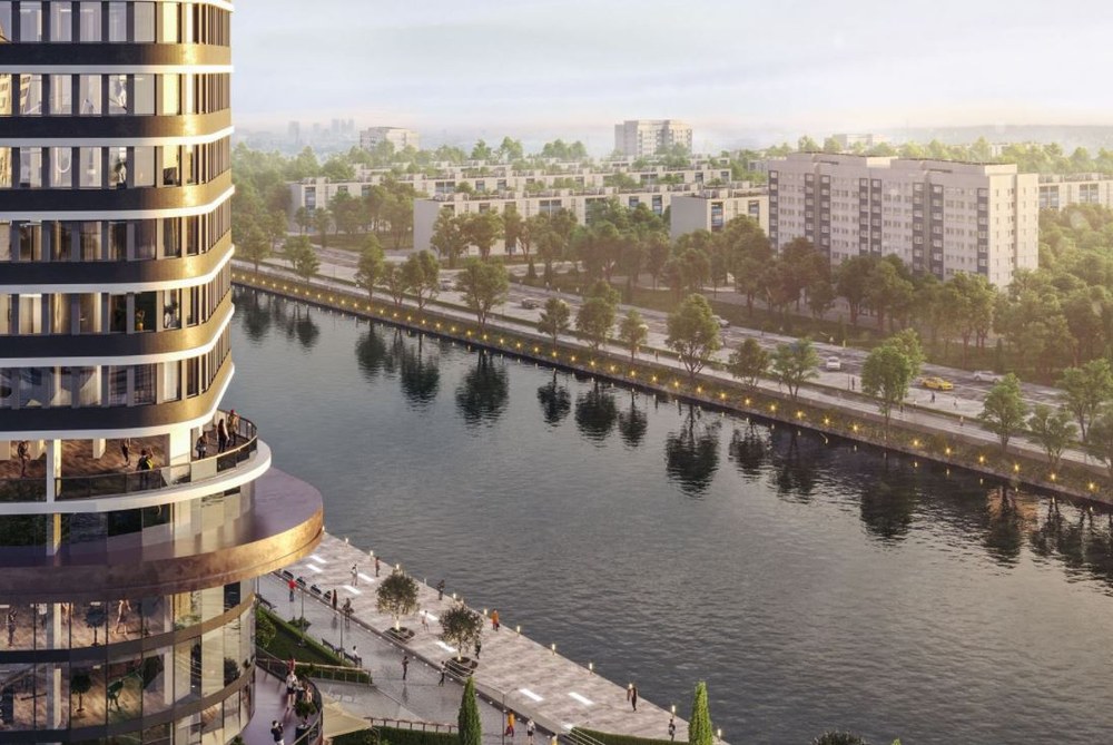 Краєвид Оболоні в Києві