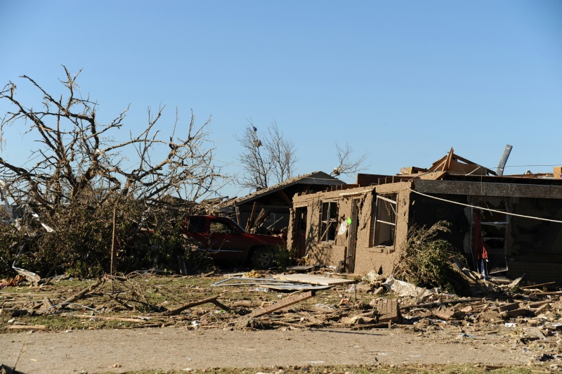 Остов зруйнованого будинку