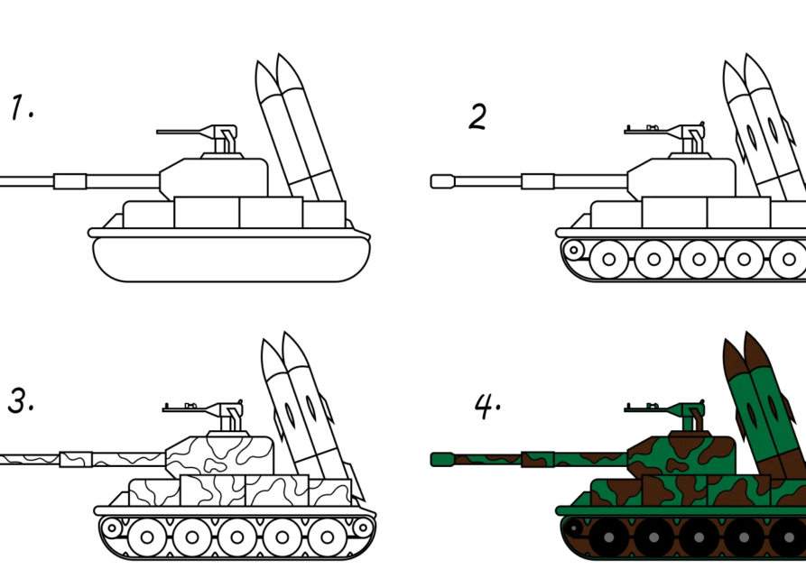Розфарбовування танка