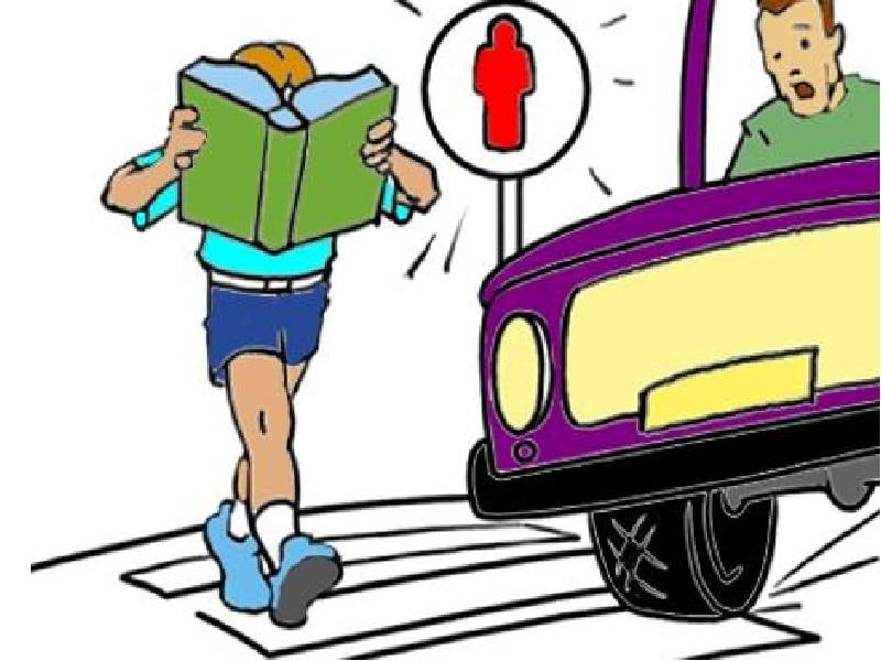 Малюнок з небезпечною ситуацією на дорозі