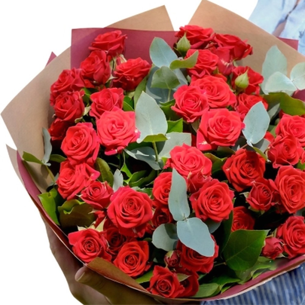 51 червона троянда