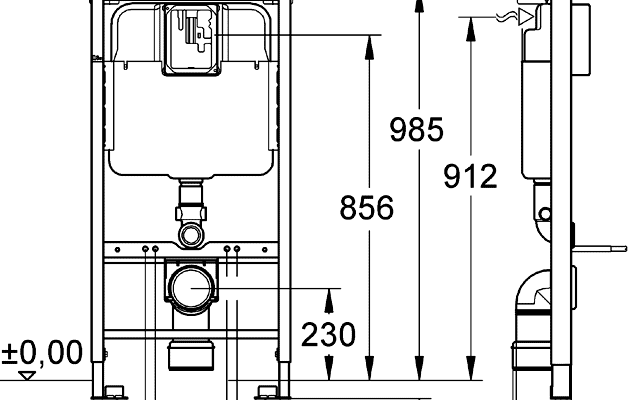 Яка оптимальна ширина для успішної інсталяції унітазу у ванній кімнаті?