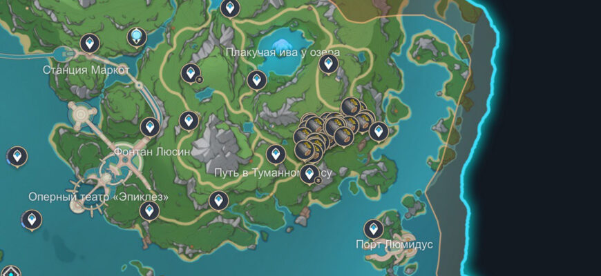 Детальний гайд: Локація дерева ясен в Геншин Інпакт