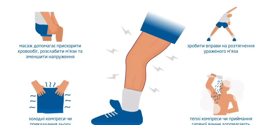 Перша допомога при судомах ніг: ефективні методи та поради