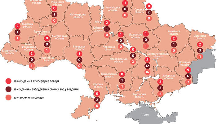 Розташування хімічно небезпечних об’єктів: ключові регіони України