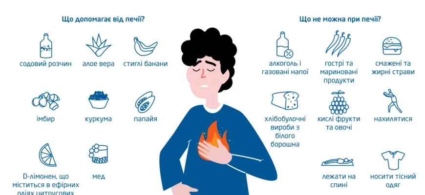 Що їсти при печії: кращі продукти для зменшення симптомів