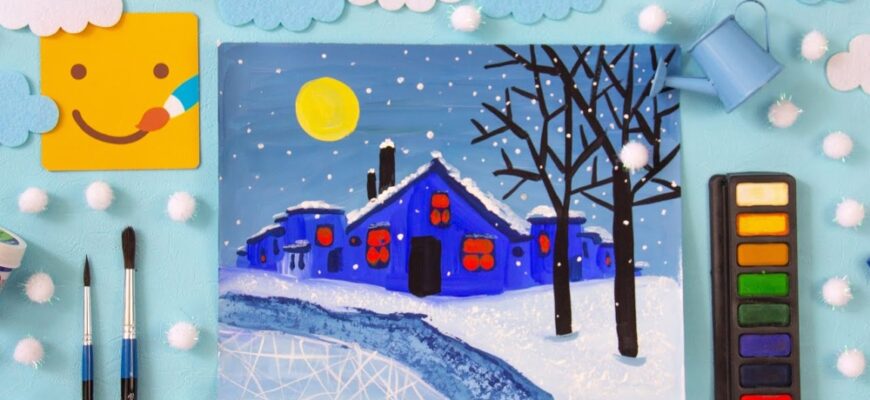 Інструкція: Як намалювати зимовий пейзаж і створити 20 унікальних шедеврів